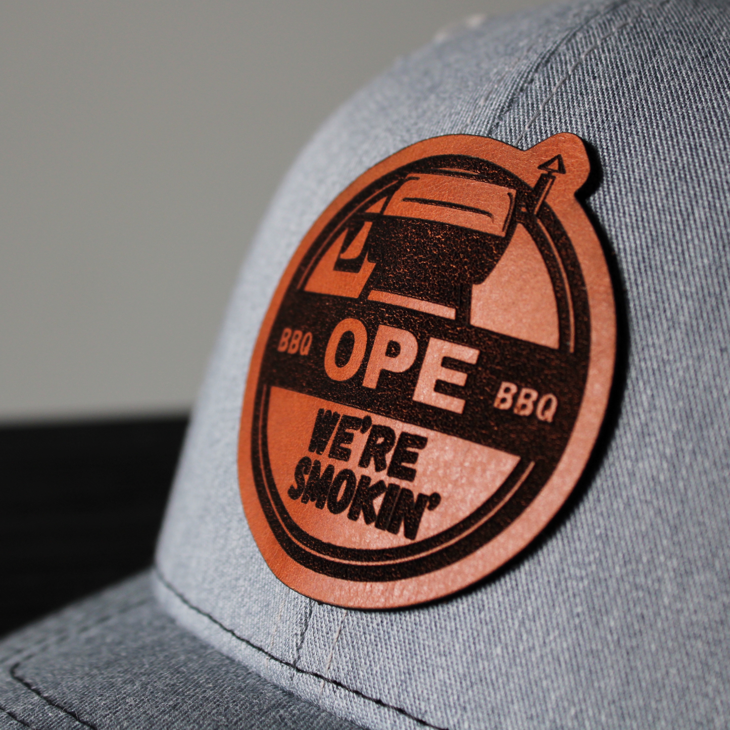 Ope We're Smokin' Grey Black Hat