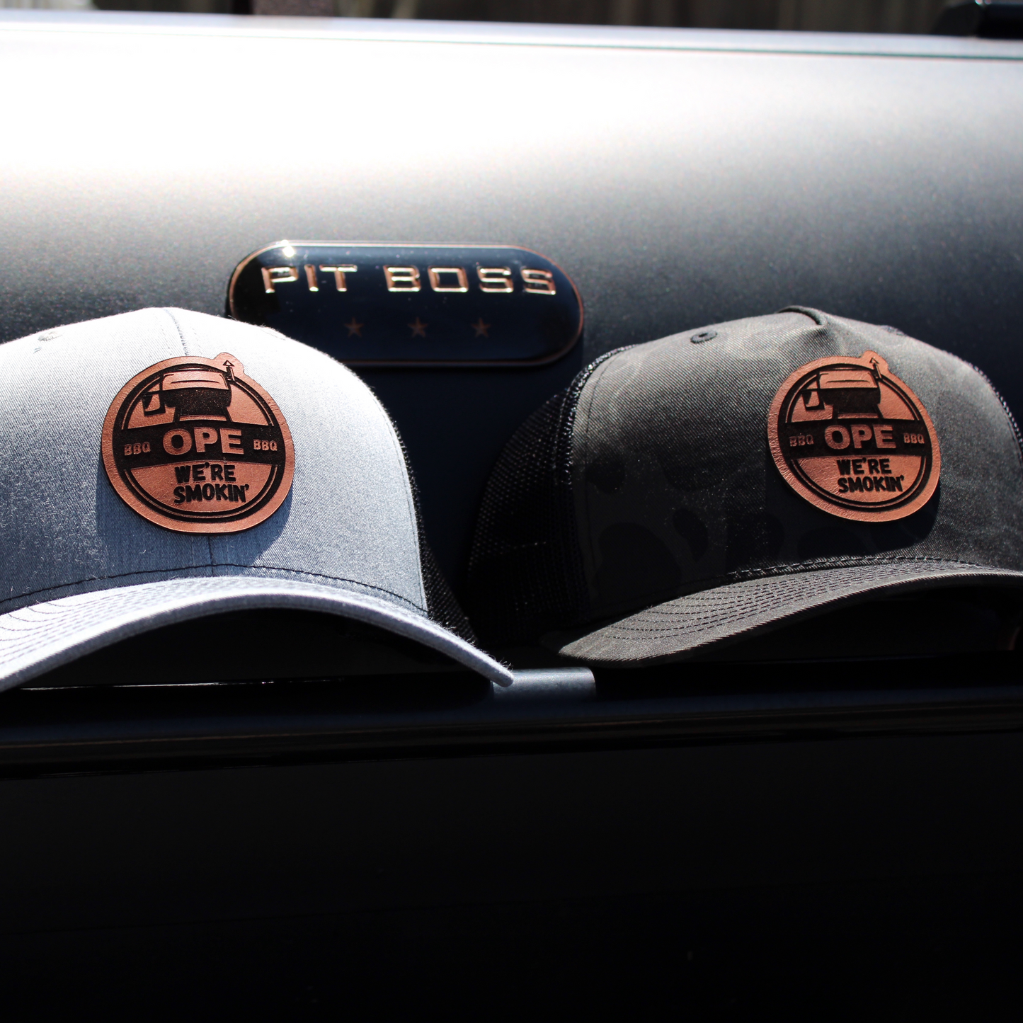 Ope We're Smokin' Grey Black Hat