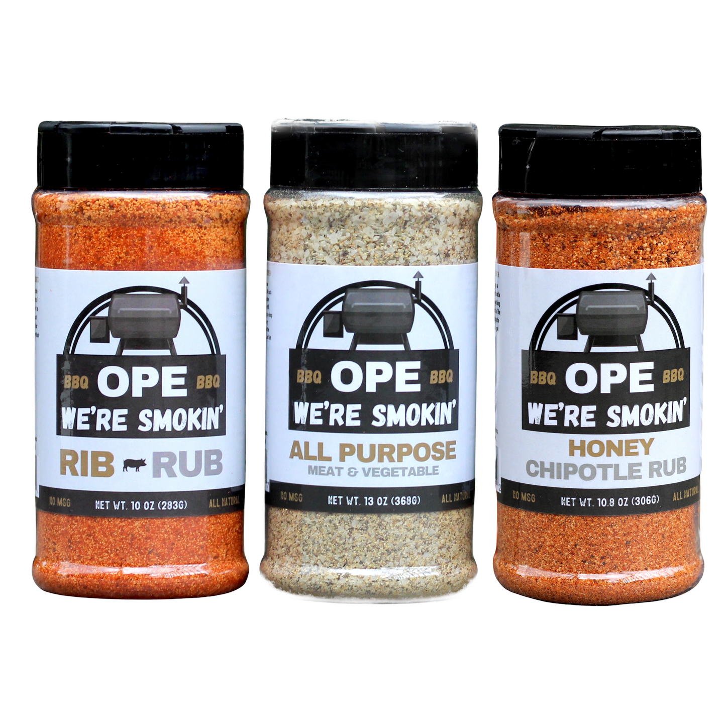 Ope Trio Pack - Rib Rub, All Purpose & Honey Chipotle Rub