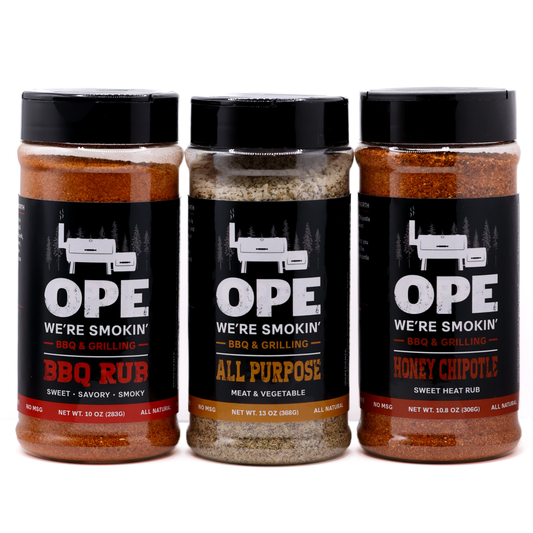 Ope Trio Pack - BBQ Rub, All Purpose & Honey Chipotle Rub