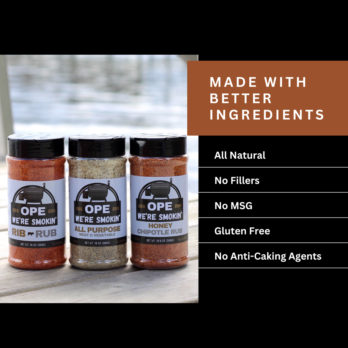 Ope We’re Smokin’ Honey Chipotle Rub - 10.8oz