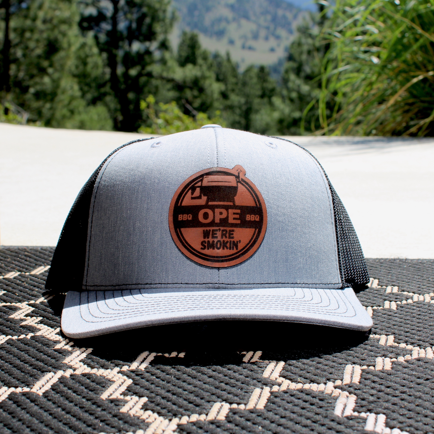 Ope We're Smokin' Hat - Light Grey