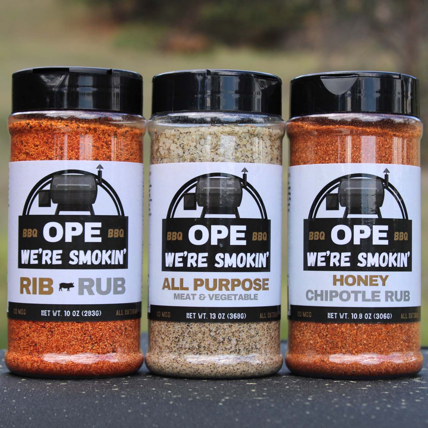 Ope Trio Pack - Rib Rub, All Purpose & Honey Chipotle Rub