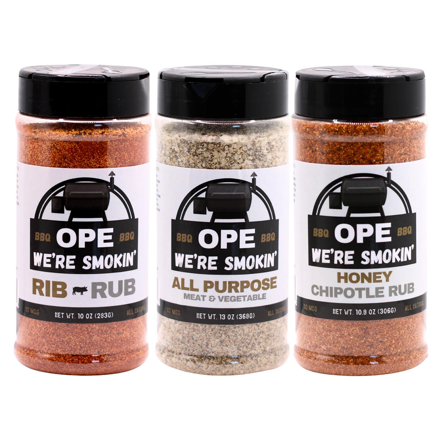 Ope Trio Pack - Rib Rub, All Purpose & Honey Chipotle Rub