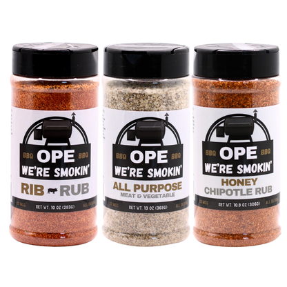 Ope Trio Pack - Rib Rub, All Purpose & Honey Chipotle Rub